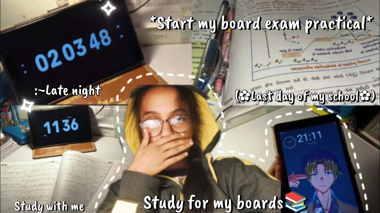 Start my board exam practical 📚*LAST DAY OF MY SCHOOL*🎒 Study for my boards #exam #studyroutine 
