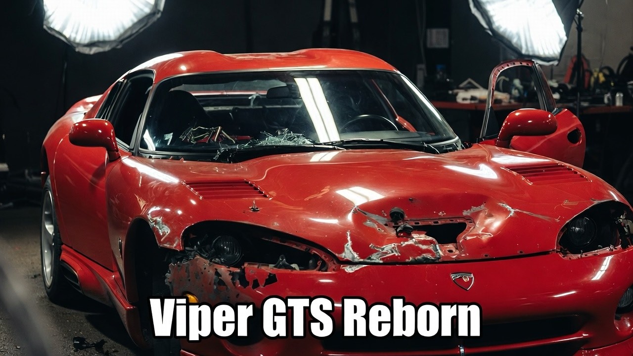 Viper Red Dodge Viper GTS 1996 | ASMR Full Restoration | From Abandoned to Showroom