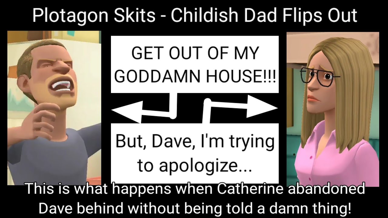 Plotagon Skits - Childish Dad Flips Out (...and Catherine Ruins Dinner)