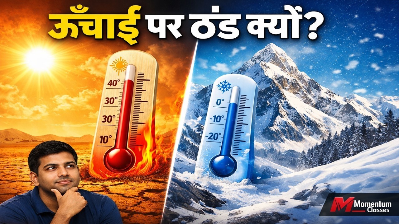 ऊंचाई बढ़ने पर तापमान कम क्यों होने लगता है !