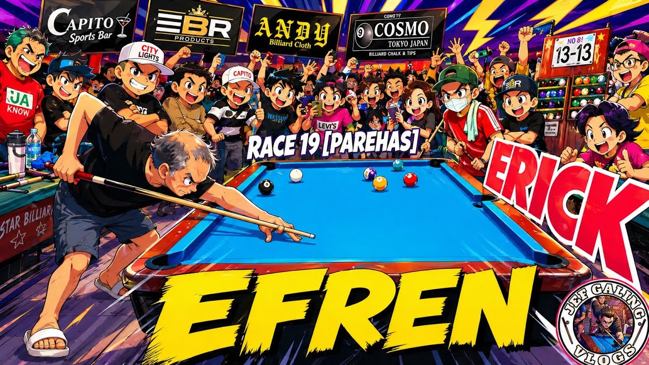 [P2] Efren Reyes 🆚 Eric pasay 💯Race19 💯 [PAREHAS] @GUADALUPE,MAKATI