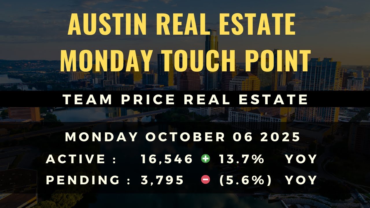 October 6, 2025 Monday Touch Point: Austin Real Estate Market Update | Team Price