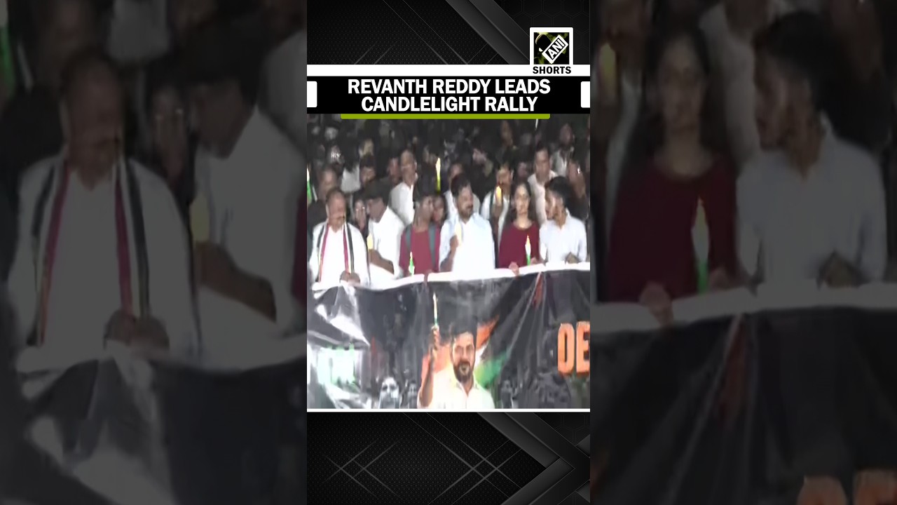 CM Revanth Reddy participates in candlelight rally in Support for NEET Paper leak Victims