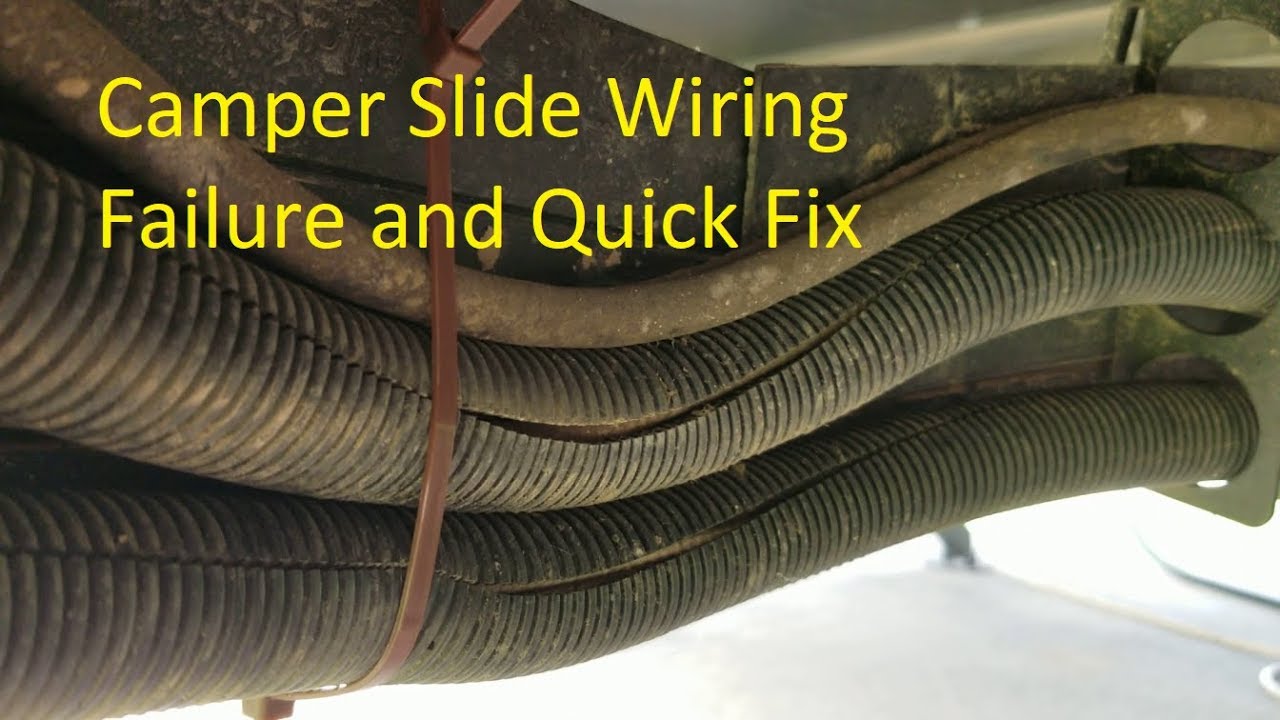 RV Camper Slide Wiring Support Failure and Repair