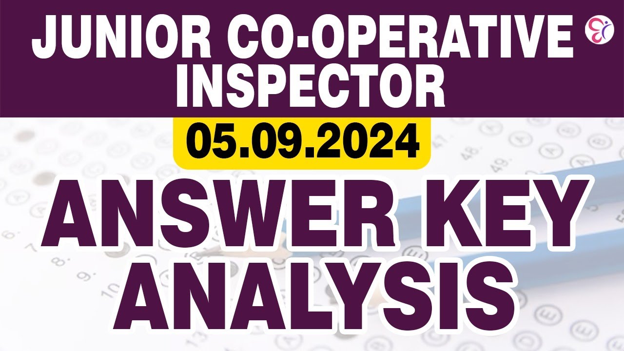 JUNIOR CO-OPERATIVE  INSPECTOR QUESTION PAPER  ANALYSIS | JCI EXAM | LIVE