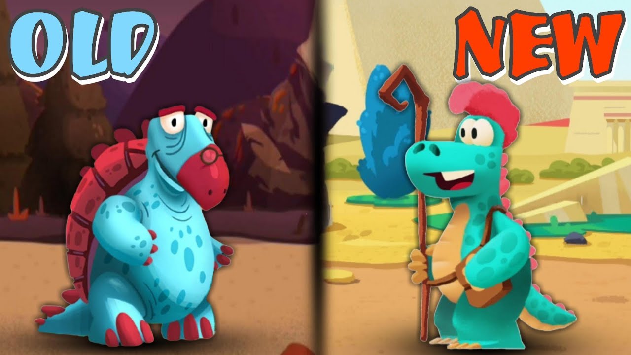 OLD vs NEW Heroe Dinos Dino Bash Dinosaur Battle vs Dino Bash 2 Travel Through time Gameplay