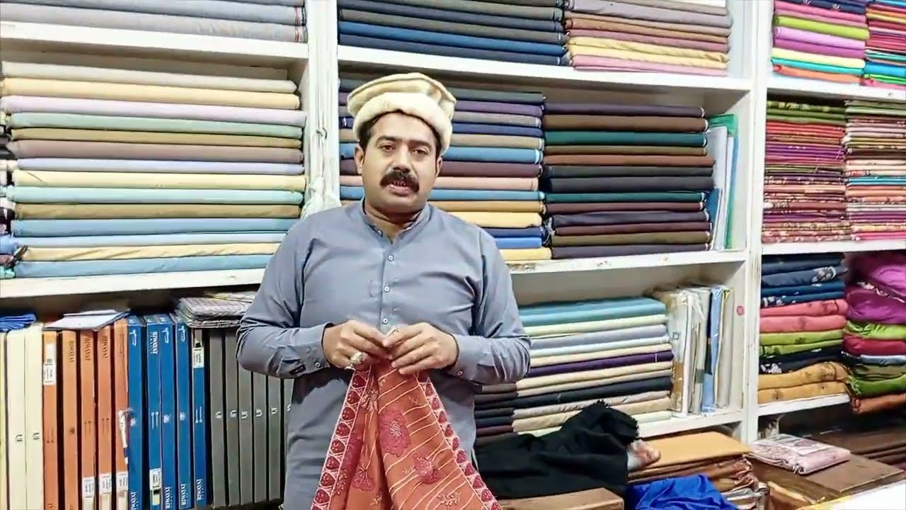 Chamki Mareena Embroided with Pashmina wool shawal _shaheen Cut piece official 