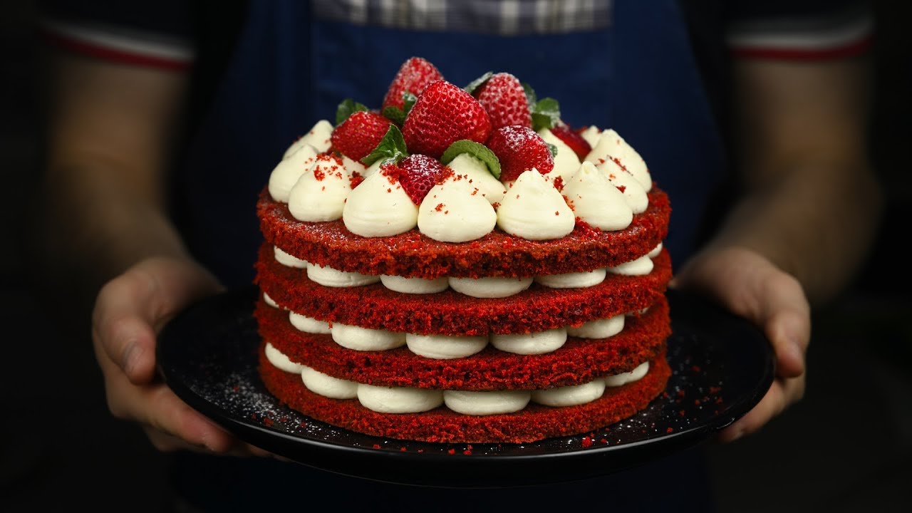 Торт Красный Бархат идеальный на любой праздник! How to make Red Velvet cake