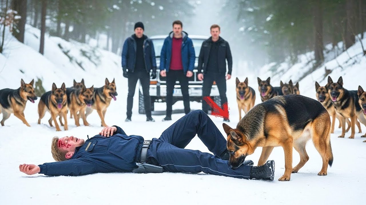 Бандиты вырубили полицейского… Но они не заметили 23 собак за своей спиной...