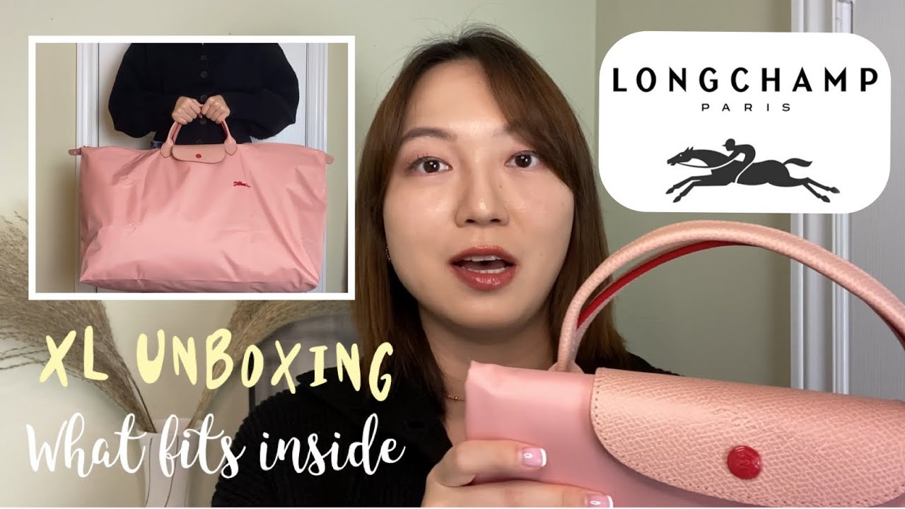 LONGCHAMP XL LE PLIAGE CLUB TRAVEL BAG Unboxing + What I Pack for a Weekend Trip | ft. Merit Beauty