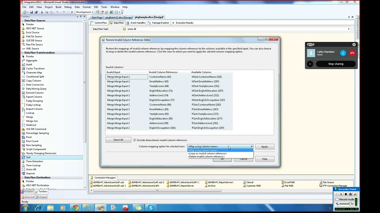 SSIS Learnings   Merge