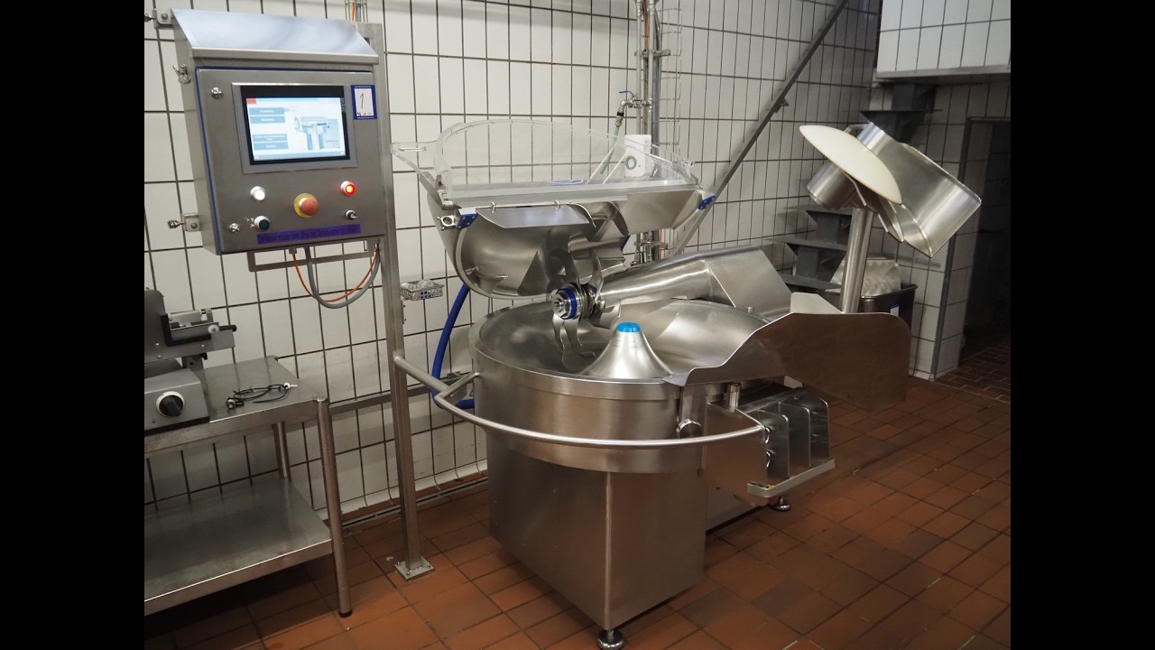 2085-1: Seydelmann bowl cutter with lifter for meat bins and ejector