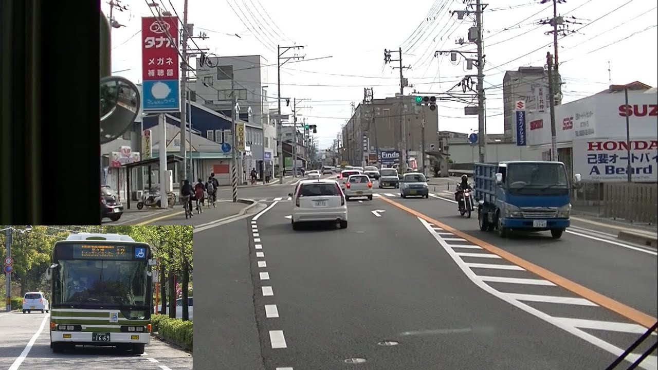 広電バス宮園・四季が丘線前面展望【四季が丘→廿日市→ショッピング楽々園】