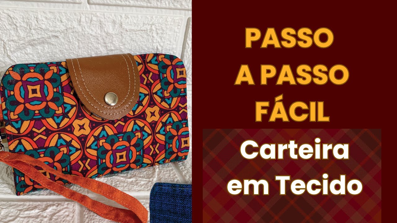 Como Fazer Carteira Feminina - Costura Criativa | Faça em produção e venda muito!!!