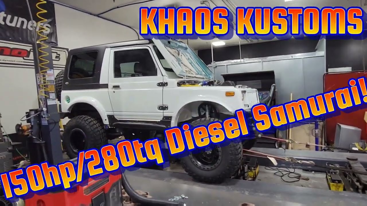 Suzuki Samurai 1.9 TDI swapped! Dyno Runs. Kerma TDI Tuned, impressive