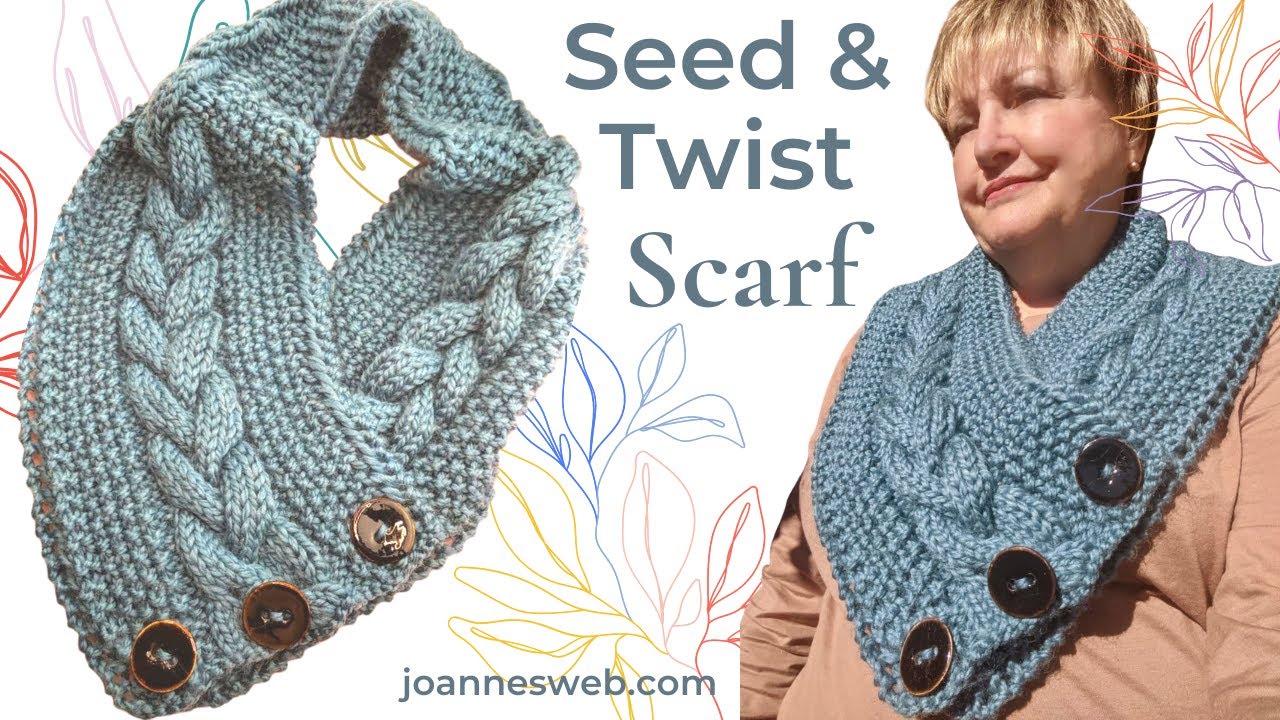 Seed and Twist Scarf with Knitcrate - Cable Braid and Seed Stitch Knitted Scarf Video Tutorial