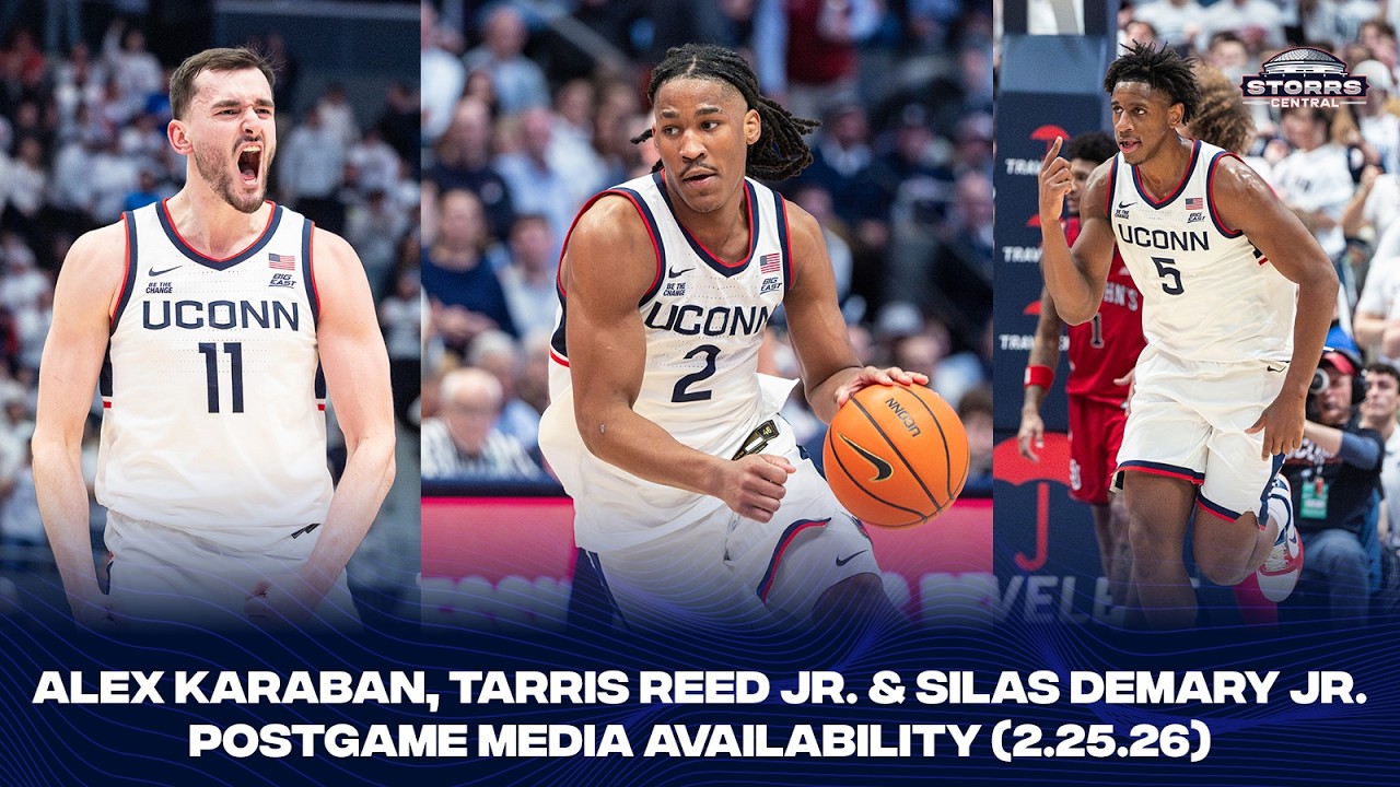 Silas Demary Jr., Tarris Reed Jr. & Alex Karaban Postgame Media Availability - 2.25.26