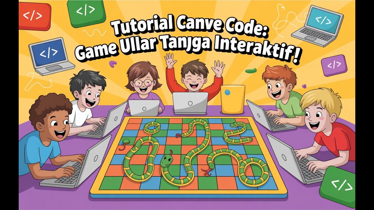 TUTORIAL CANVA CODE: BIKIN GAME ULAR TANGGA INTERAKTIF & EDUKATIF | BISA DIMAINKAN LANGSUNG!