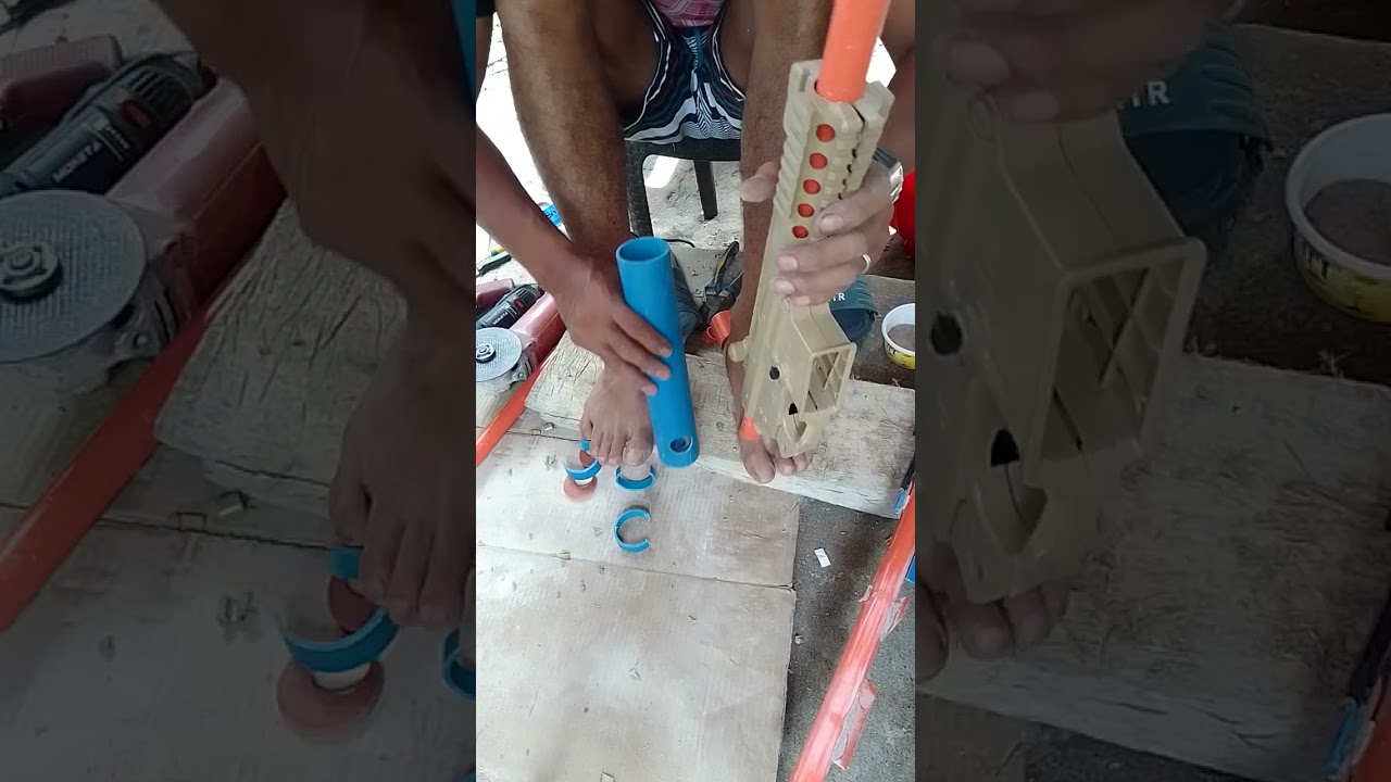 AR15 chamber assembly and 3/4 PVC pipe receiver( diskarte sa pag dugtong kung paano)