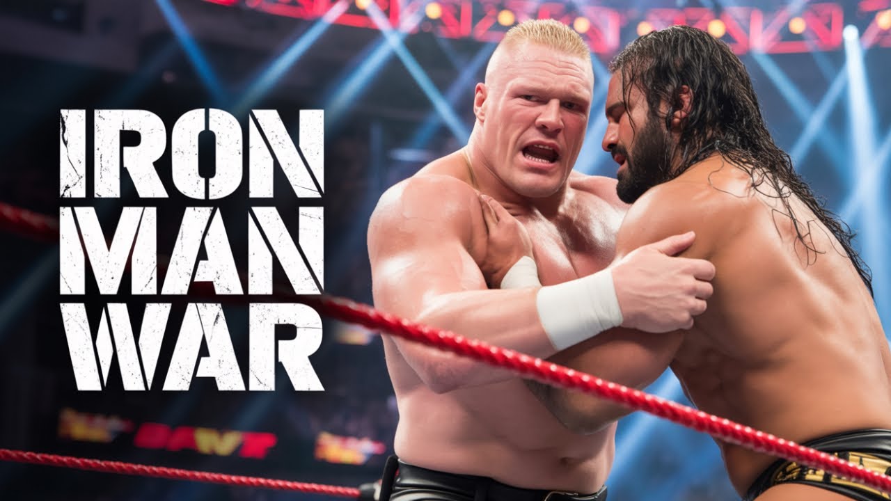 🔥 “Brock Lesnar vs Seth Rollins: EPIC IRON MAN Match for the WWE Title!” 🔥