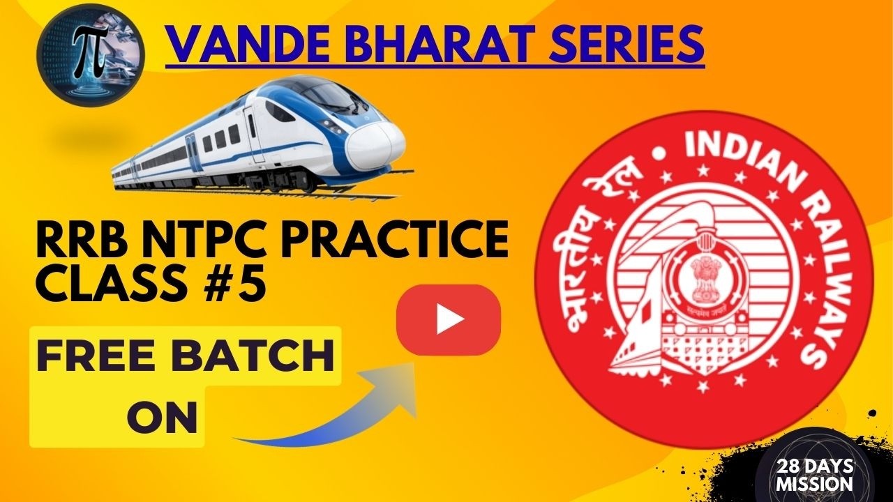 #5 RRB NTPC CBT-1 MATHS PRACTICE CLASSES  //BY POOJA MAM// Last 28 days PLAN #rrbntpc