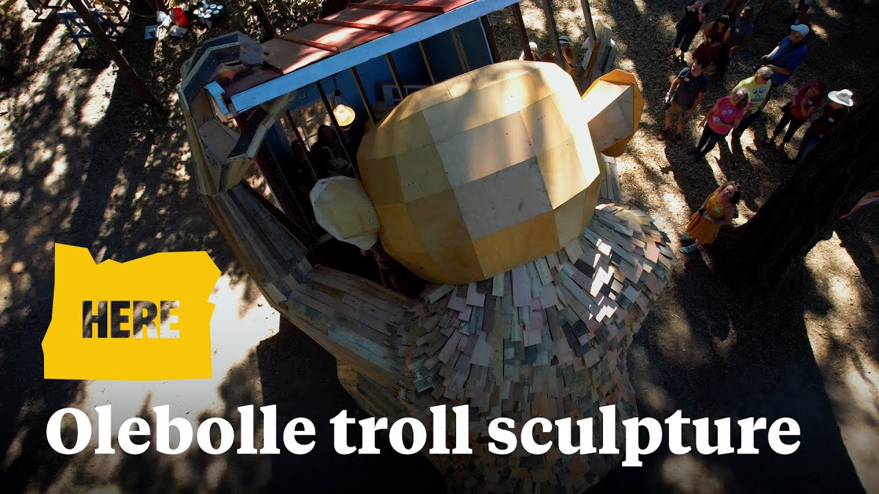 This 19-foot troll sculpture was built in Portland over 10 days