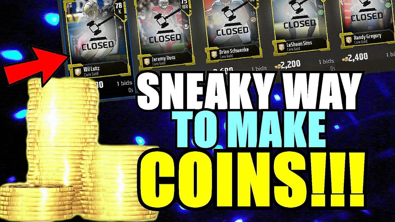MADDEN 18 ULTIMATE TEAM EASY WAY TO MAKE COINS!!! MUT COIN MAKING TIPS! HOW TO MAKE COINS IN MUT