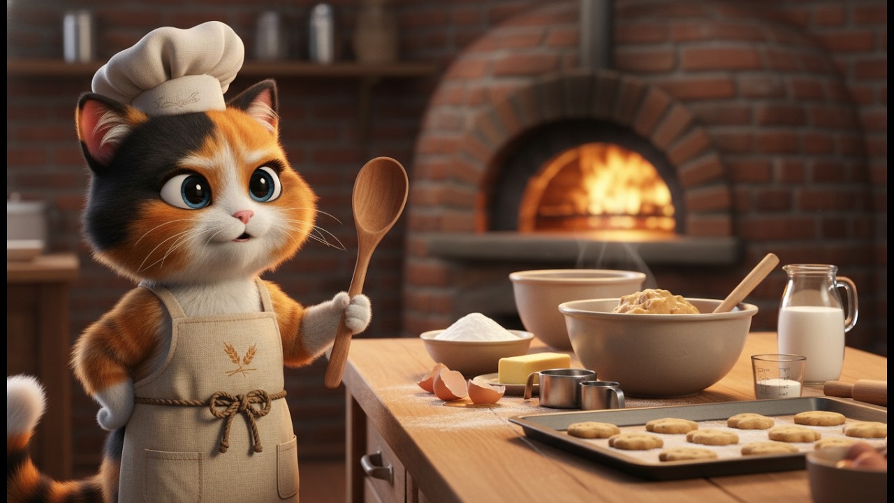 Kitten’s First Baking Adventure – Sweet Little Cakes Full of Surprises 🐱🍰