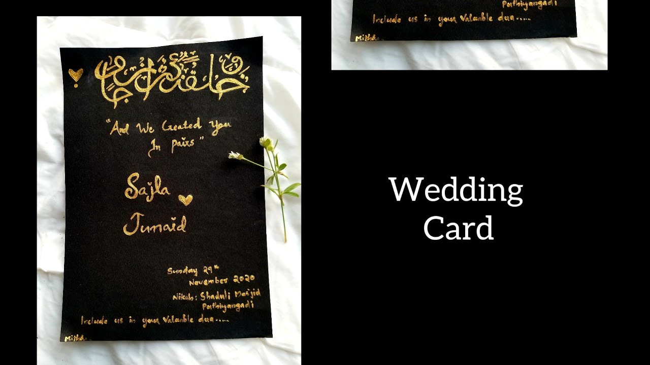 Easy Handmade Invitation Card -3 Handmade Wedding Card