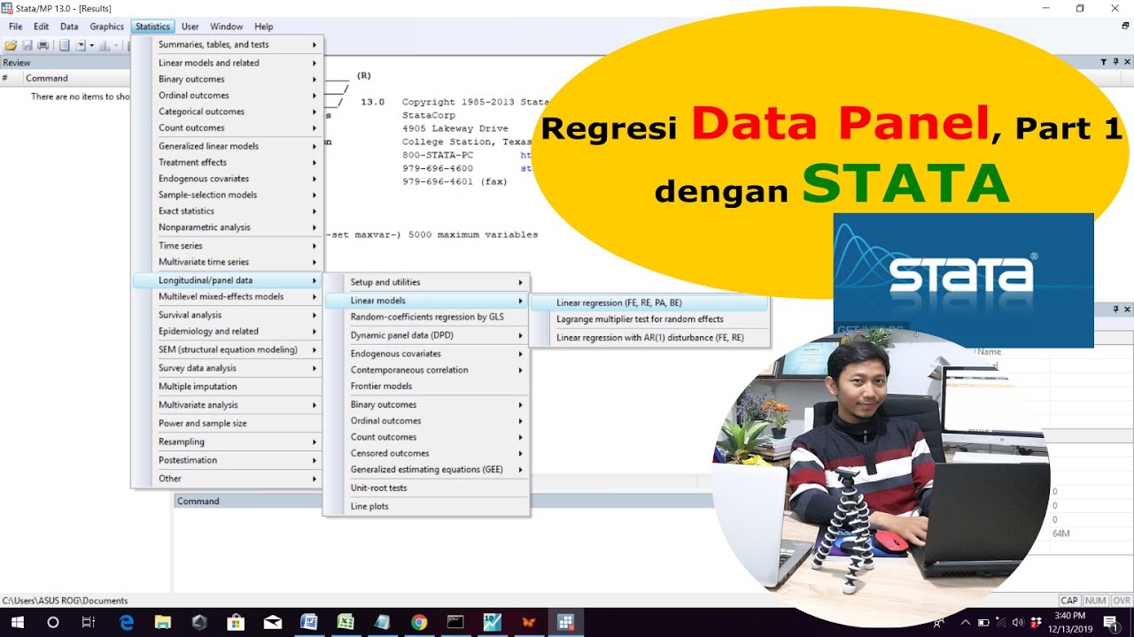Regresi Data Panel dengan STATA, Part 1