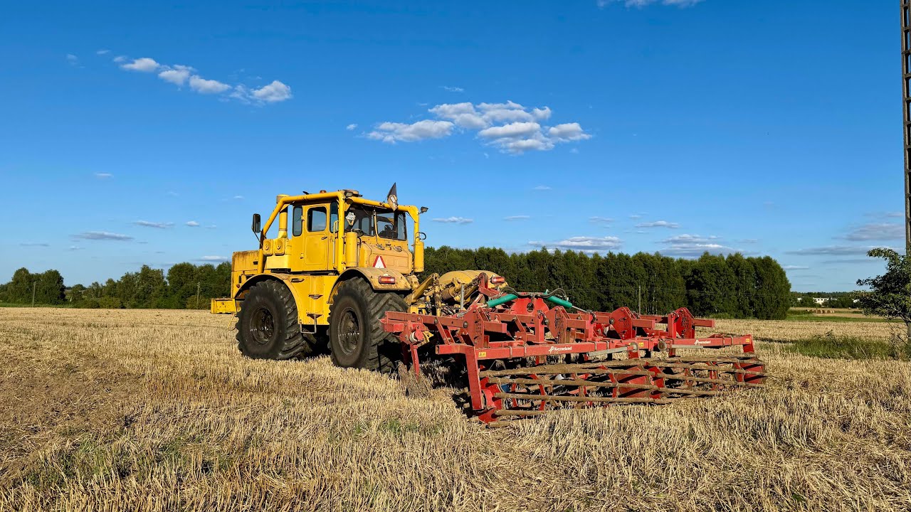 Silnik CAT 4.4 + BIZON GIGANT Silnik SW680 UPADŁ… K700 nr 2 Uprawa po żniwna! Rolnik Łukasz 