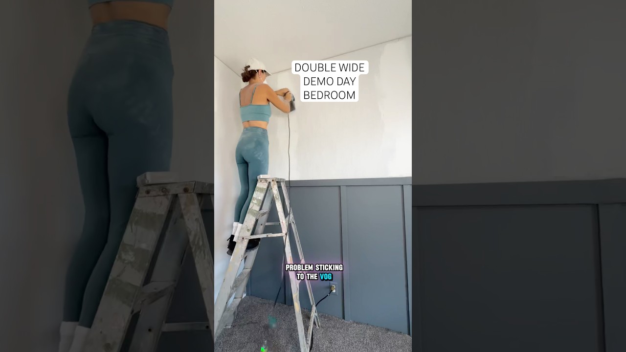 Manufactured home Mobile home Home Improvement #doublewide #bedroommakeover #boardandbatten #sahm