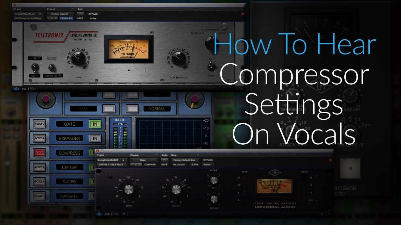 (Audio Compression) Compressor Settings On Vocals | How To Hear Vocal