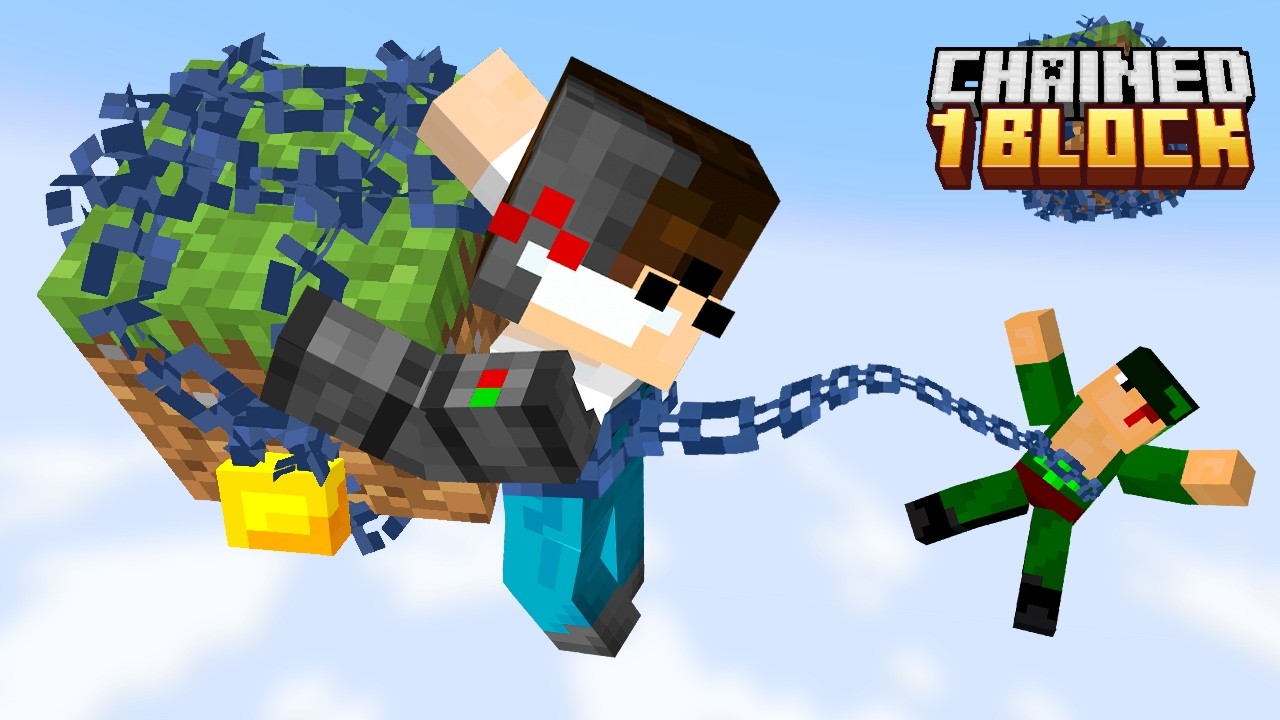 Minecraft MOVIE: Chained on 1 Block