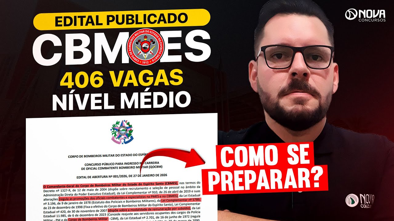 Edital CBM/ES 406 Vagas – Análise Completa (O Que Cai e Como Estudar) 🚀
