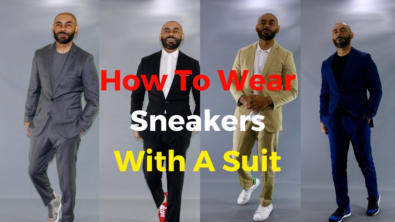 How To Wear Sneakers With A Suit