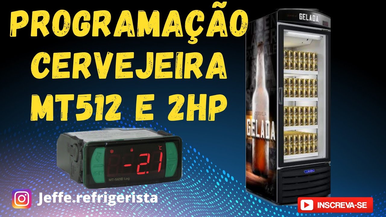 MT 512E 2HP EM CERVEJEIRA E PROGRAMAÇÃO PARA NAO CONGELAR.