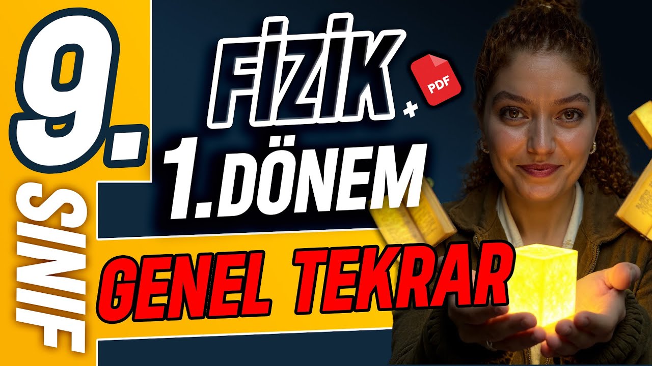 9.Sınıf 1.Dönem Fizik Genel Tekrar Konu Anlatımı- Soru Çözümü 📕Zeduva Yeni Müfredat Fizik