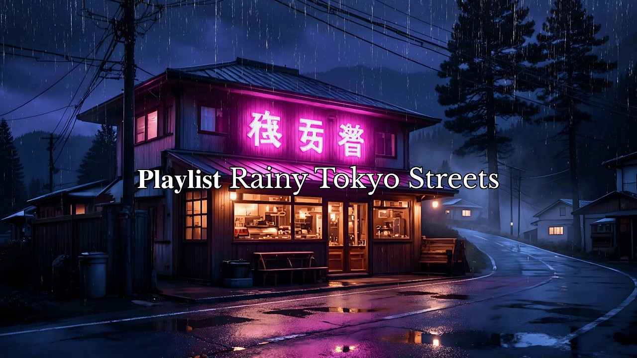 𝐏𝐥𝐚𝐲𝐥𝐢𝐬𝐭 Rainy Tokyo Streets 🎧 / Lofi Mix ( Relax & Study )