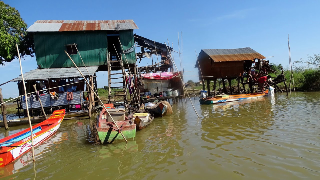 Tonle sap Lake in Cambodia  - Cambodian music