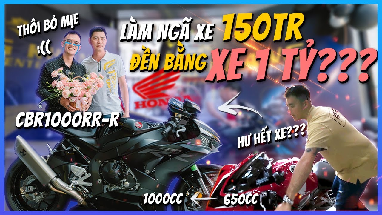 Vương Khang làm ngã CBR650R của khách phải đền bằng CBR1000RR-R | Uy tín tạo nên thương hiệu