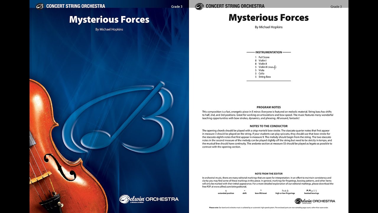 Mysterious Forces, by Michael Hopkins – Score & Sound