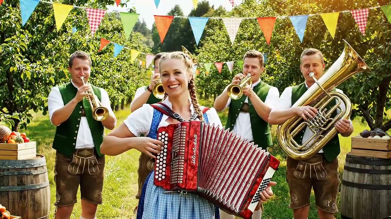 German Alps Festival 🎵 Polka, Waltz & Traditional Brass Band Joy | Bavarian Folk Celebration #001