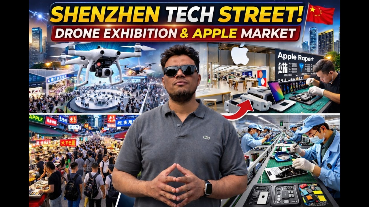 DRONE EXHIBITION & APPLE MARKET IN CHINA 🇨🇳 | SHENZHEN PART 3 | INDIA🇮🇳 TO CHINA🇨🇳 SERIES.