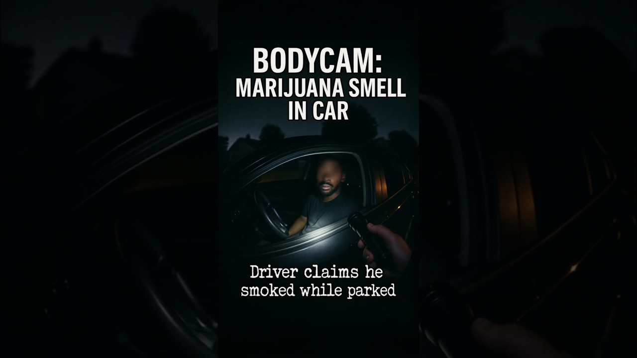BODYCAM  Officer Smells Marijuana in Car