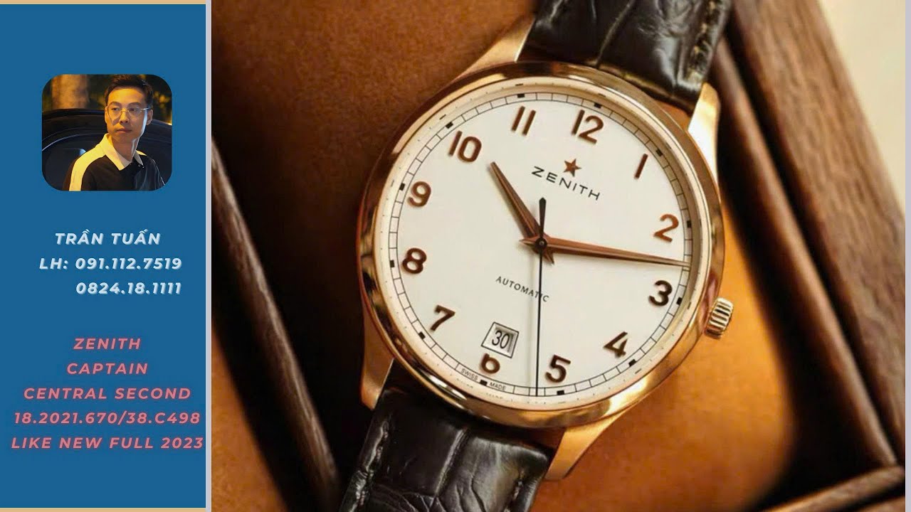 [ VẺ ĐẸP DRESS WATCH ] Zenith Captain Central Second 18.2021.670/38.C498 Like New Full 2023