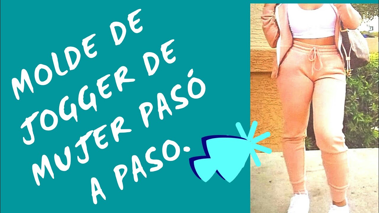 Cómo realizar molde de pantalón jogger de dama paso a paso