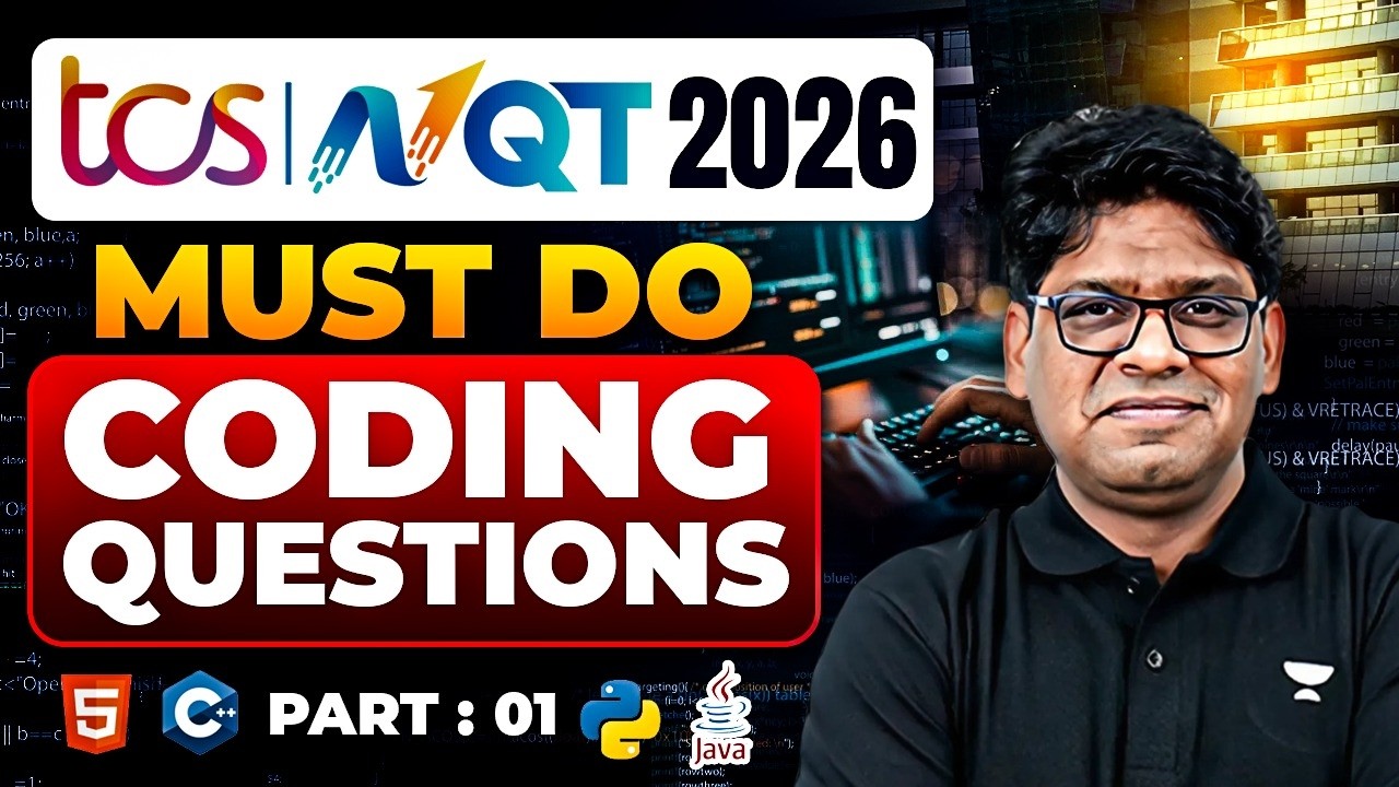 TCS NQT 2026 | Must Do Coding Questions Part 01 🔥 | By Pankaj Sharma Sir | Prime & Digital Prep