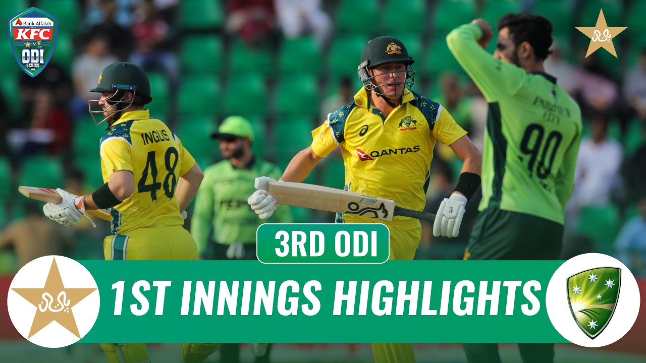 1st Innings Highlights | Pakistan vs Australia | Match 03 | ODI Series 2026 | PCB | MZE1K