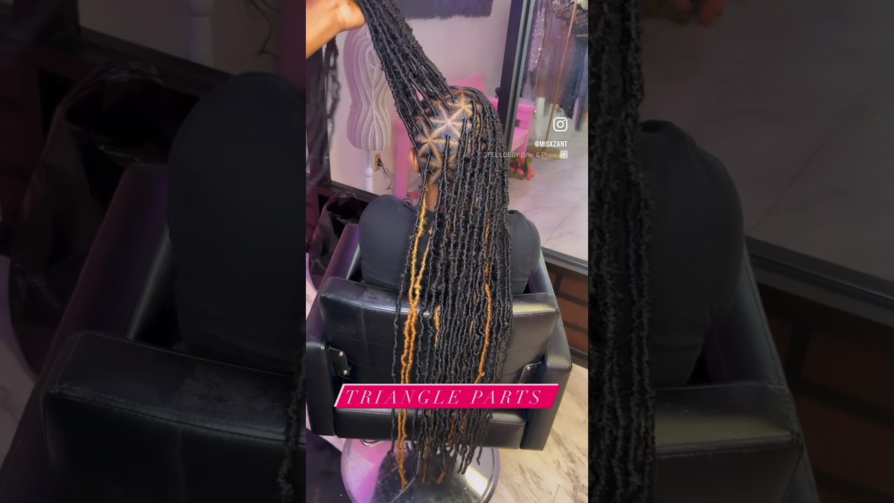 Perfect triangle parts on soft locs // Quick & easy 3 hr style #softlocs #locnation